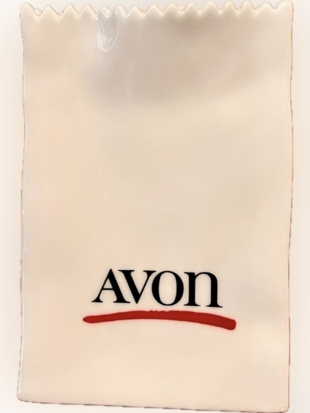Avon Ceramic Porcelain Bag 100 Years Anniversary Cosmetics Collector Flower Vase